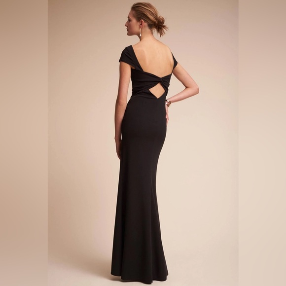 BHLDN Dresses & Skirts - BHLDN Katie May Madison Twisted Back Black Dress